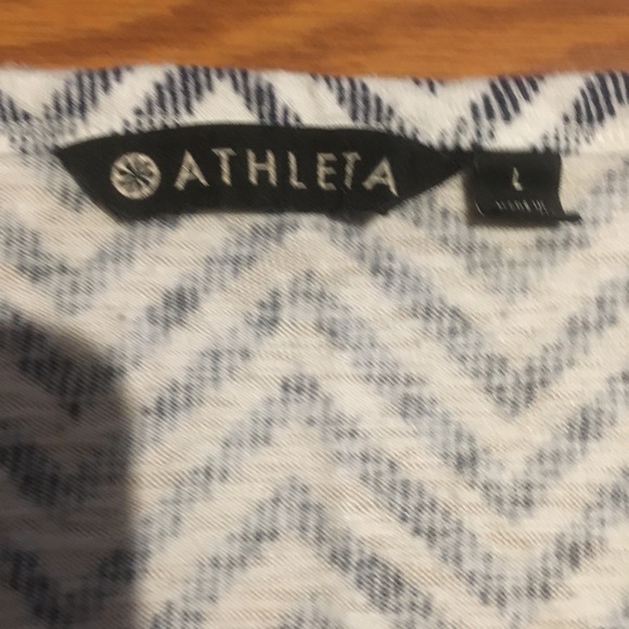 3/$25 Athleta Striped Sleeveless Soft Tank Top. L - Picture 4 of 8